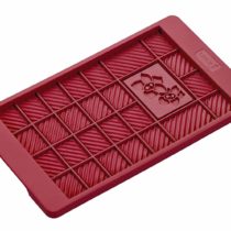 Lurch Flexiform Chocolate Bar, Silicone, Ruby Red, 20 x 15 x 10 cm