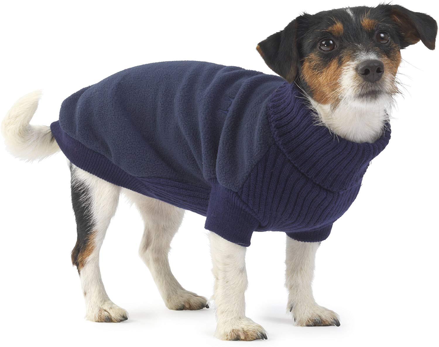 House of Paws Fleece and Knit Jumper, Small, blue, S (1 Count)
