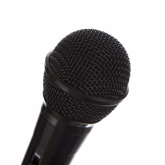 RockJam Karaoke Microphone Wired Unidirectional Dynamic Microphone with Three Metre Cord - Black - Image 2
