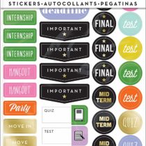 Me and My Big Ideas Create 365 Planner Stickers 5 Sheets/Pkg-School College, Other, Multicoloured