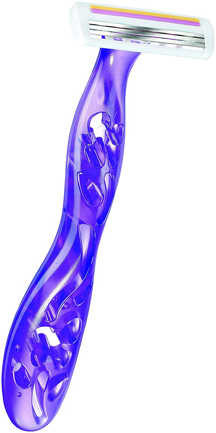 BIC Miss Soleil Colour Collection, Triple Blade Razor for Women Great Grip and Control, With Flower Designed Handles, Pack of 8 - Image 2