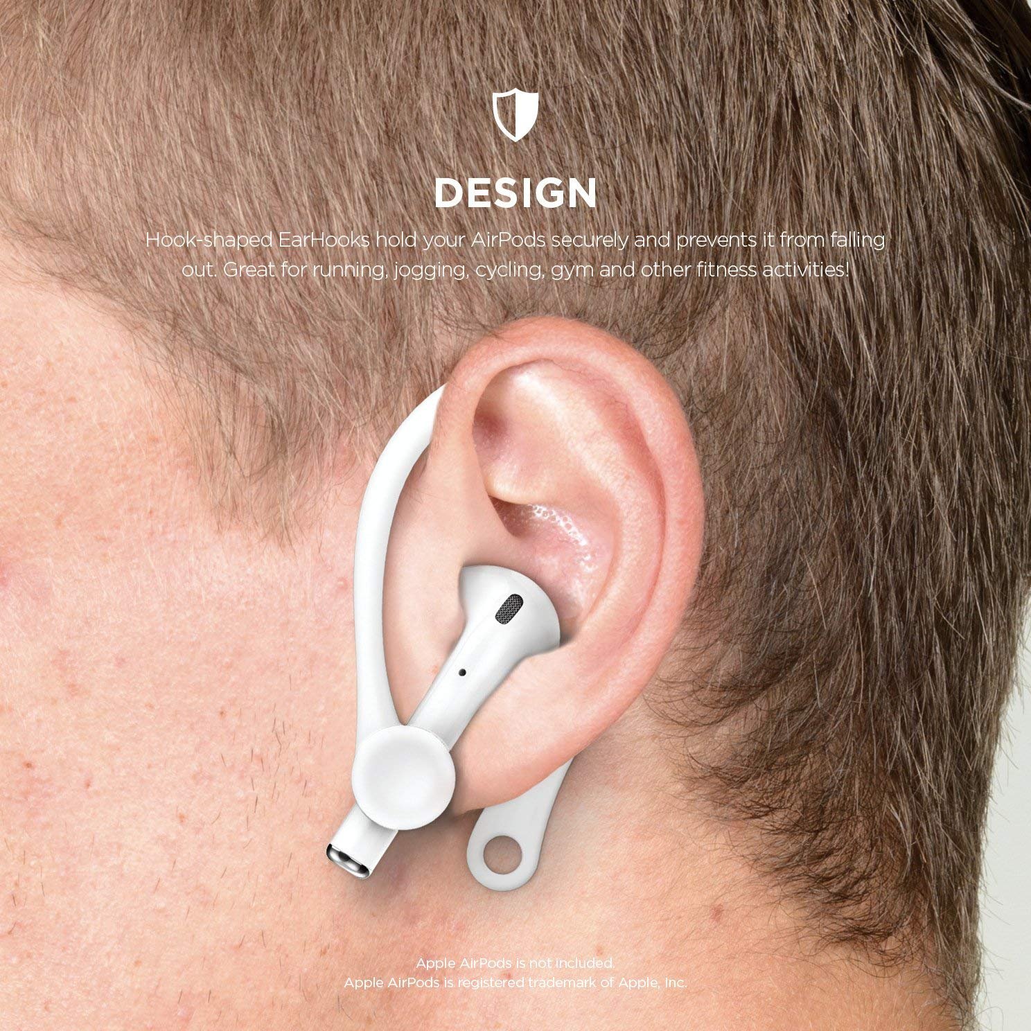 elago EarHooks Compatible with AirPods 1 & 2; Not Compatible with AirPods Pro, Lightweight - Image 2