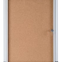 Bi-Office Display Case Enclore Extra, Cork Surface, Acrylic Door, Aluminium Frame, 30.6 x 37.6 cm (1x A4)