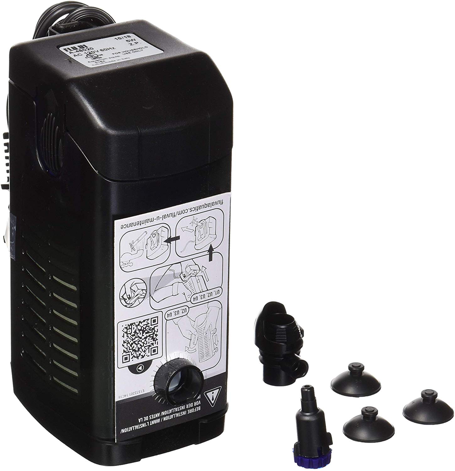 Fluval U1 Internal Filter, 55 Litre,A465, Black