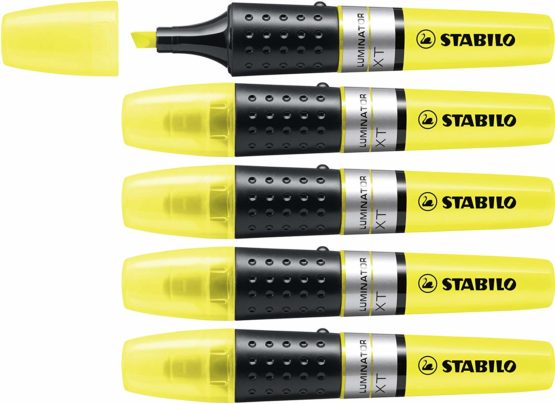 Highlighter - STABILO LUMINATOR Box of 5 Yellow