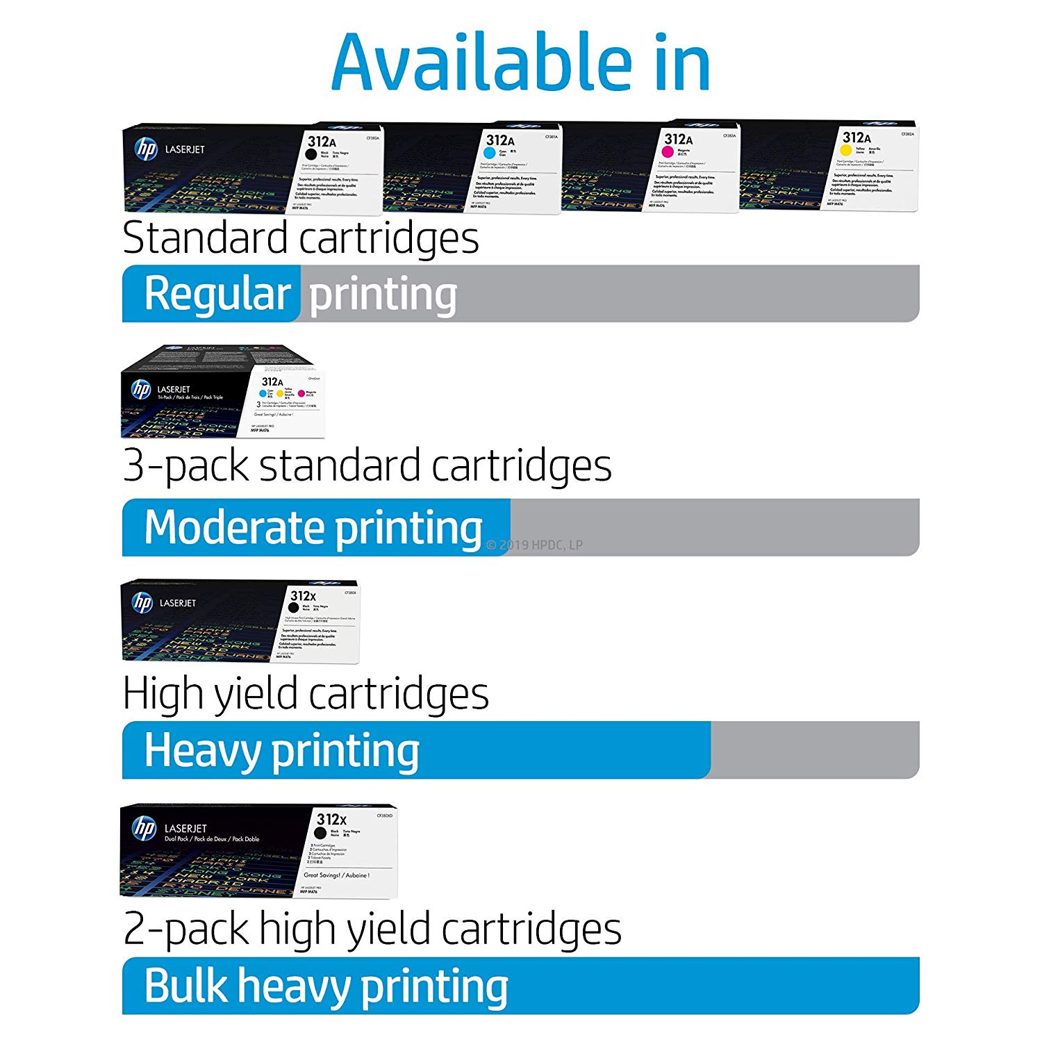 HP CF382A 312A Original LaserJet Toner Cartridge, Yellow, Single Pack, Standard - Image 2