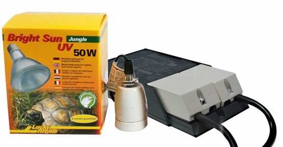 Lucky Reptile - Bright Sun UV Jungle 50 W complete set, metal halide lamp including matching socket and ballast