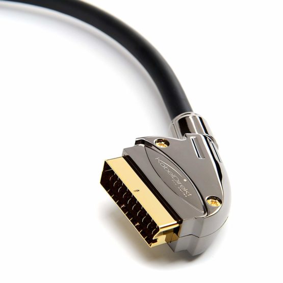 KabelDirekt – 5m SCART cable (21-pin, multiple shieldings, precision connector, full HD) PRO Series - Image 2