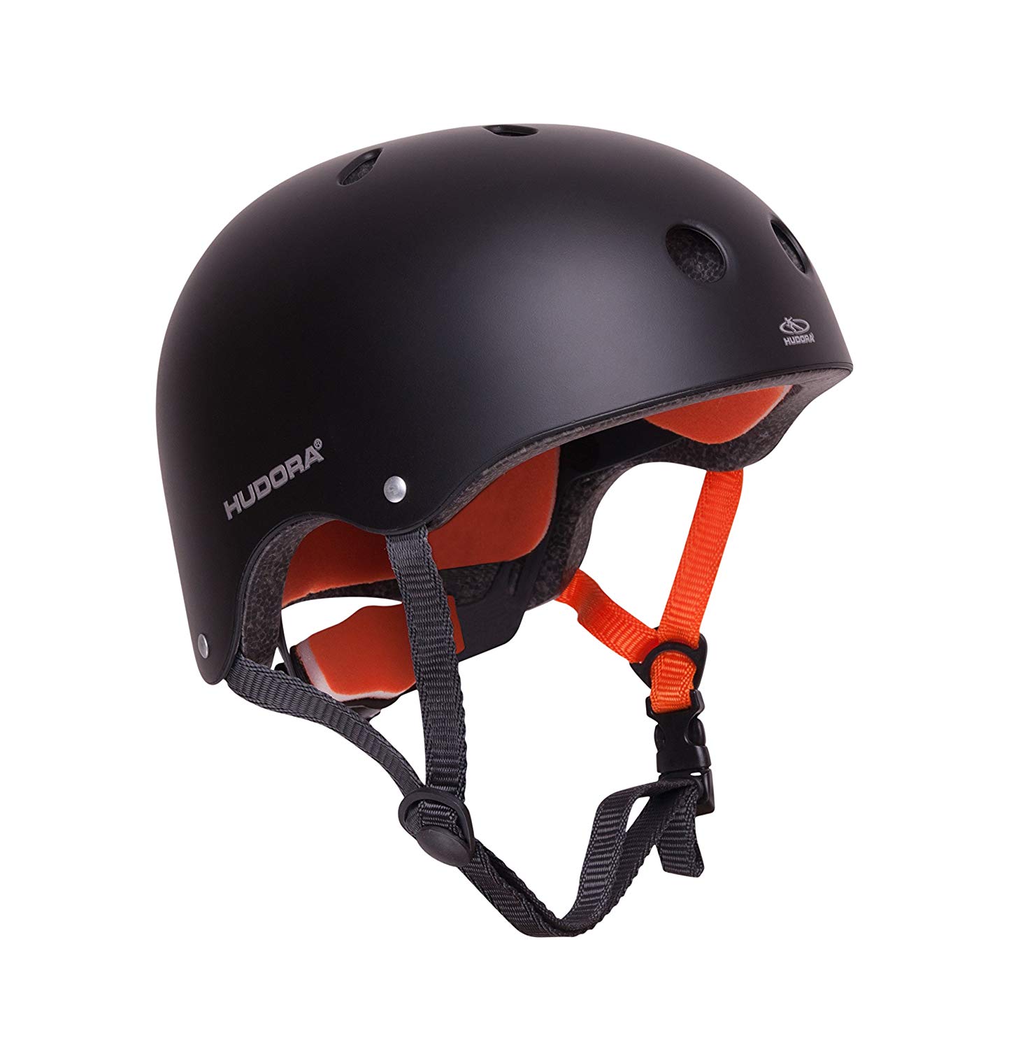 HUDORA 84103 Skateboard, Scooter, Bicycle Helmet, Anthracite, Size 51-55, charcoal, 51-55 cm