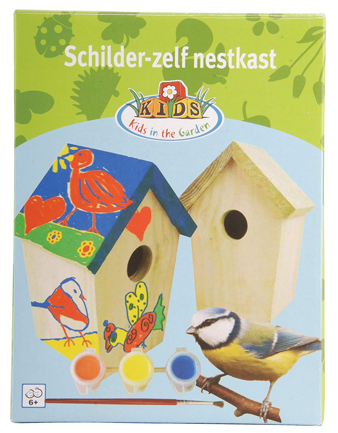 Esschert Fallen Fruits DIY Nesting Box with Paint, KG145, Natural - Image 3
