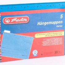 Herlitz A4 Suspension File - Blue (5 Pieces)
