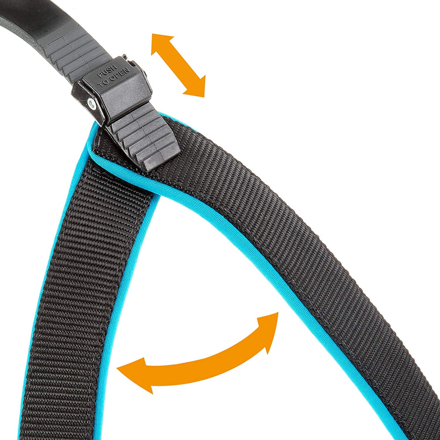 Ferplast Harness for Medium-Sized Dogs AGILA FLUO 5 Dog Harness with Soft Padding, Quick Release and Attachment System - Image 2