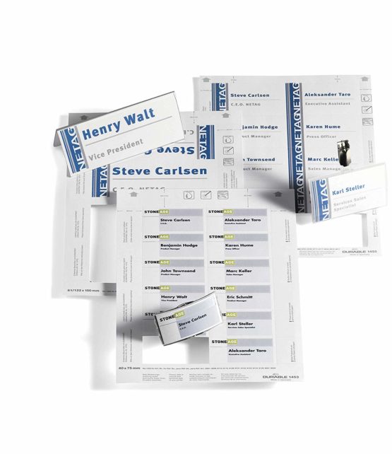 Durable BADGEMAKER Inserts 90 x 60 mm | Pack of 180 Inserts | Printable Name Badge Inserts | Create Professional Badges in Minutes - Image 3