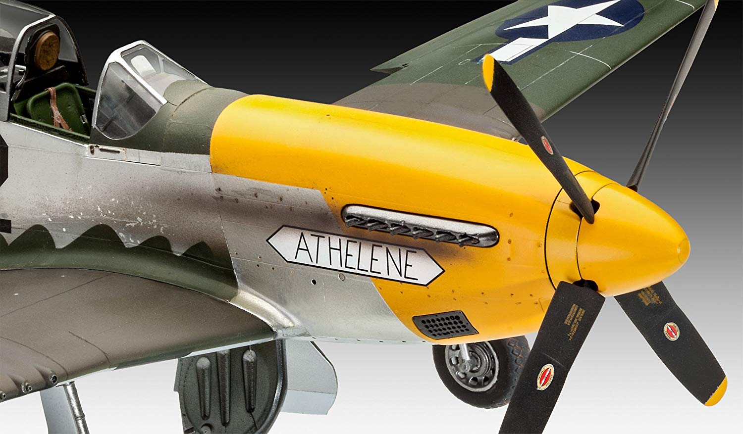 Revell 03944 P-51D-5NA Mustang (early version) 1:32 Scale Unbuilt/Unpainted Plastic Model Kit, Green, Brown, Grey, Miniature - Image 4