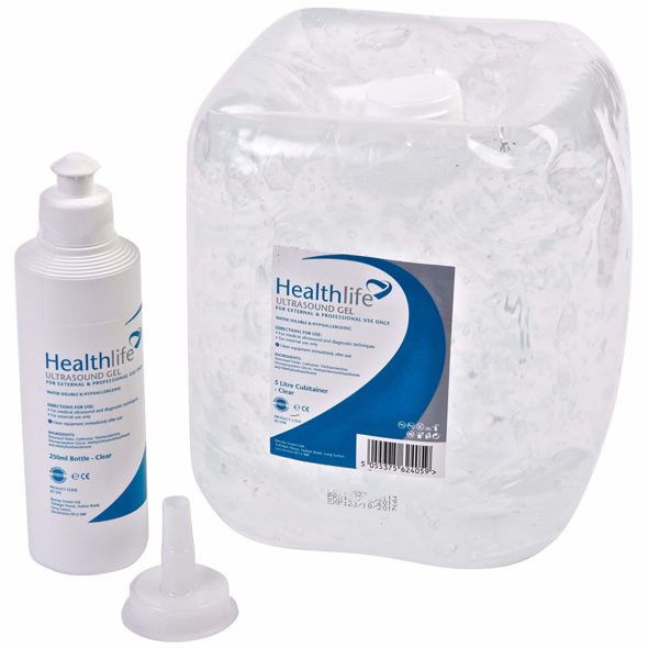 Healthlife Ultrasound Gel with Refill Bottle, 5 Litre, Clear USgel5L