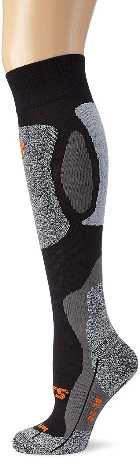 Barts Men's Advanced Ski One Knee - High Socks, Black (BLACK 0001), 35/38, Black (Schwarz), 3-5