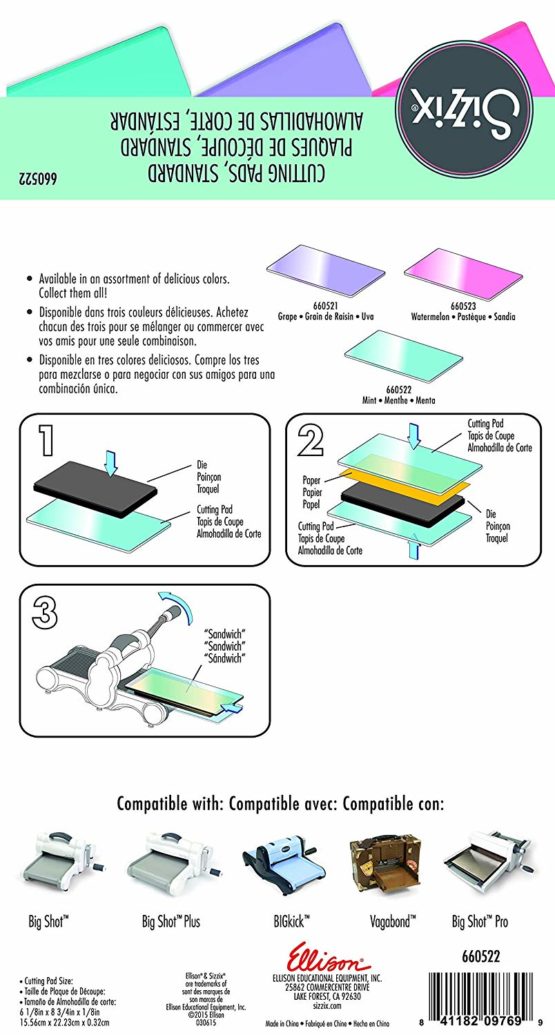 Sizzix Accessory Cutting Pads, Standard, 1 Pair (Mint) - 22.5 x 15.5 x 0.7 cm - Image 3