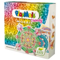 PlayMais TRENDY MOSAIC MANDALA creative craft kit for kids from 6 years | 3000 6 mosaic templates with mandalas | stimulates creativity & motor skills | natural toy