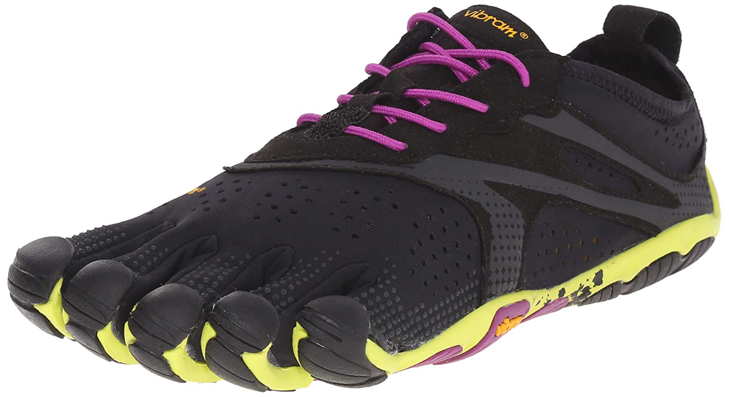 Vibram Fivefingers Bikila Evo, Women's Running Shoes ,Multicolored (Black/Yellow/Purple) 8 UK, Multicolored Black Yellow Purple