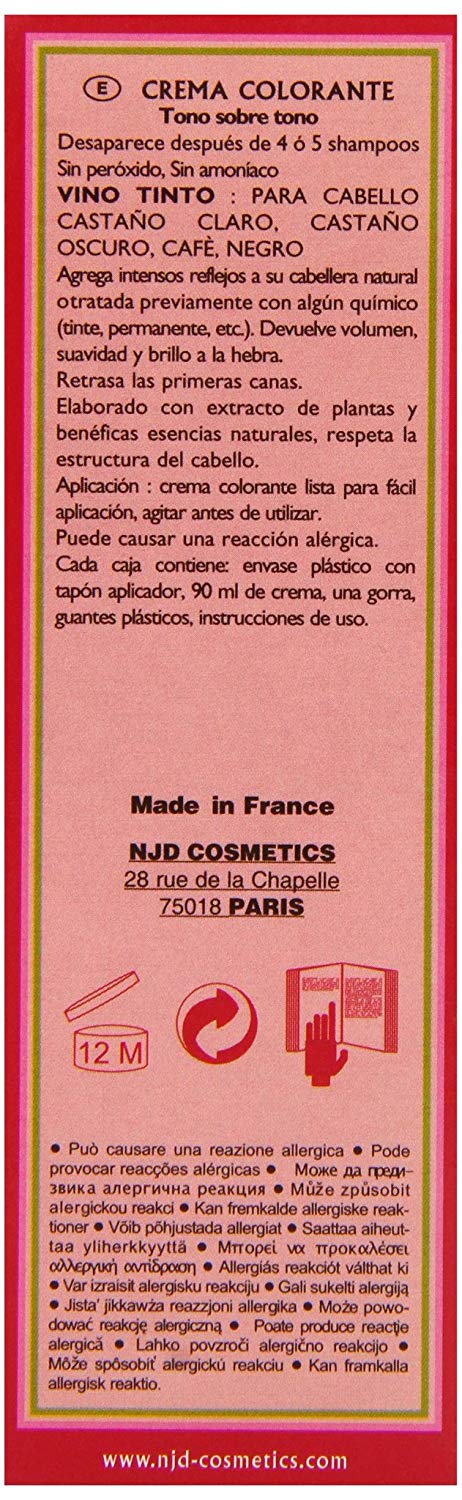Henne Color Burgundy Henna Hair Colouring Cream 90 ml, bordeaux, 90 ml (Pack of 1) - Image 4