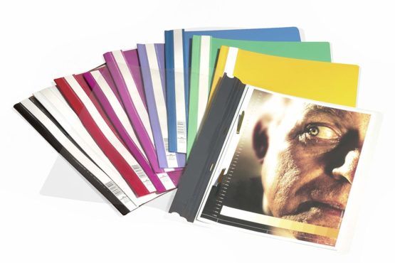 Durable Clear View Folder/Report File A4, Red, Extra Wide, Pack of 50, 257003 - Image 4