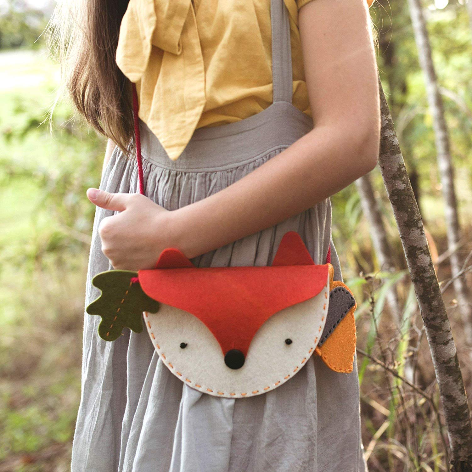Woodlands Fox My Felt Bag Set, Red, 2.76 x 5.83 x 8.27 inches - Image 4