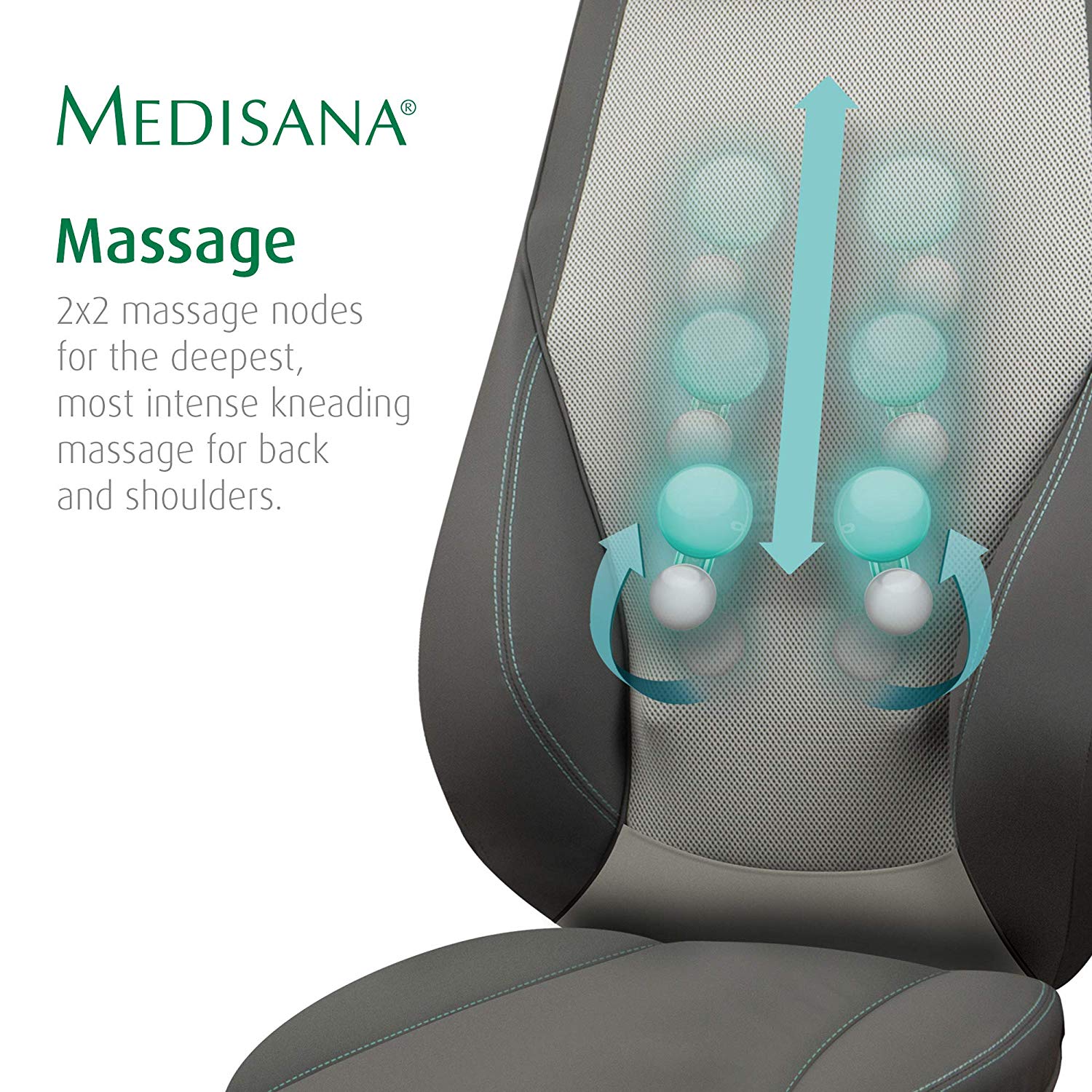 Medisana Back Massager Chair Cushion, Clinically Tested, Deep Kneading