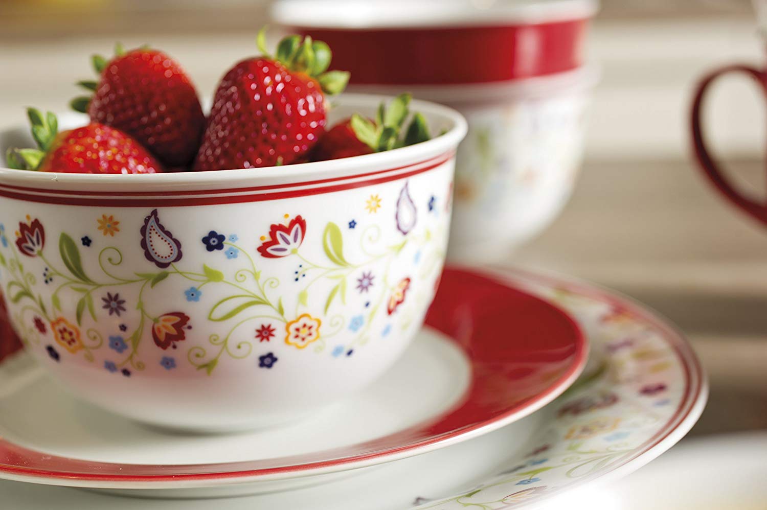 Ritzenhoff & Breker Doppio Shanti 043945 Cereal Bowl Set 6 Pieces, Bunt, 14 cm x 8 cm - Image 3