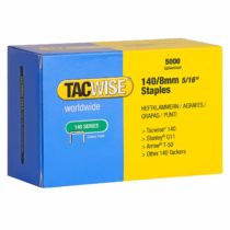 Tacwise 341 140 Series 8mm Staples for Staple Gun (Pack of 5000), Galvanized finish