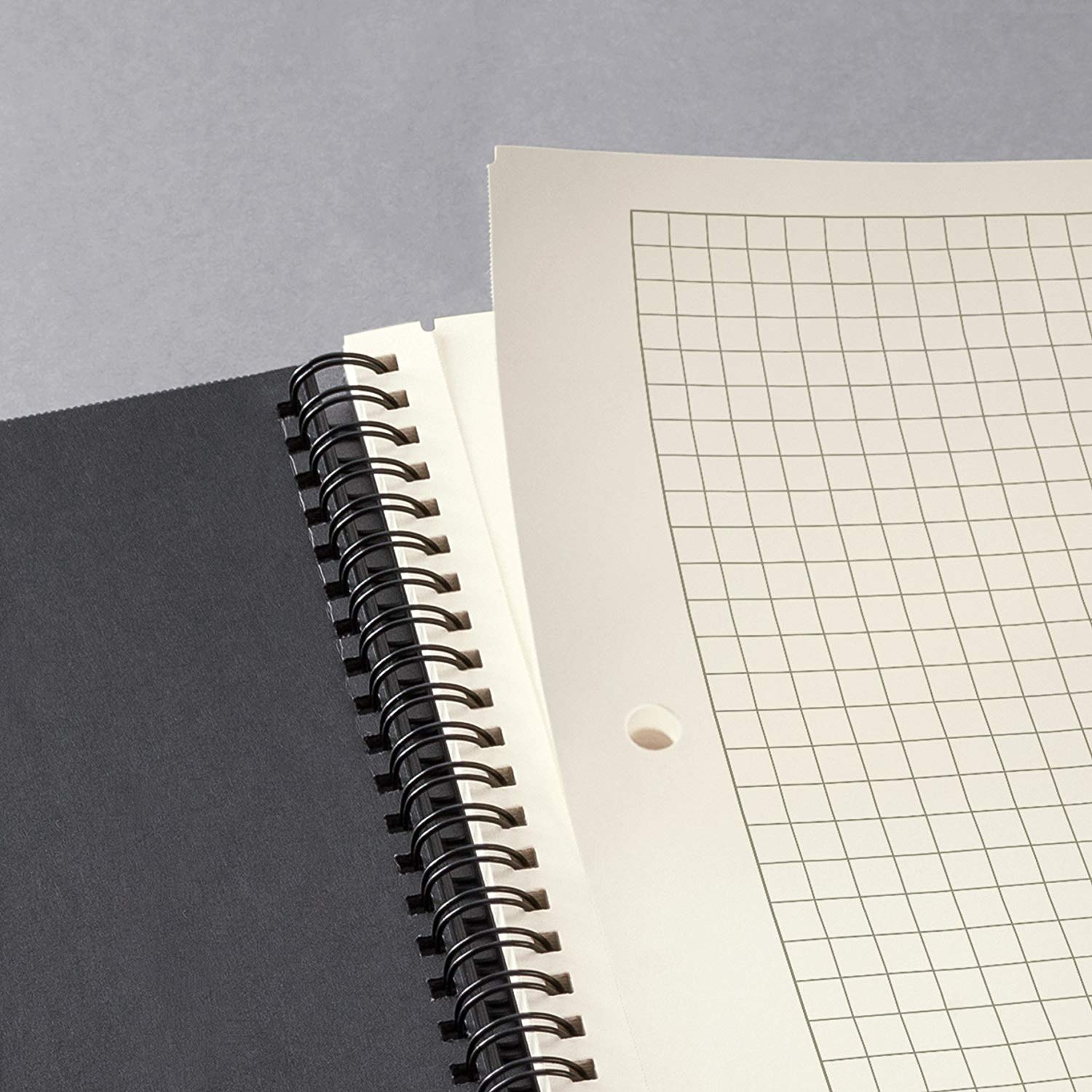 SIGEL CO822 Spiral Notepad, approx. A5, squaRed, hardcover, Black - Conceptum - Image 4