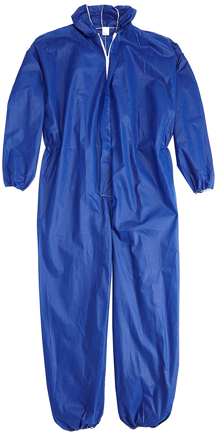 Kerbl 3408 Polypropylene Disposable Overalls, blue, XL