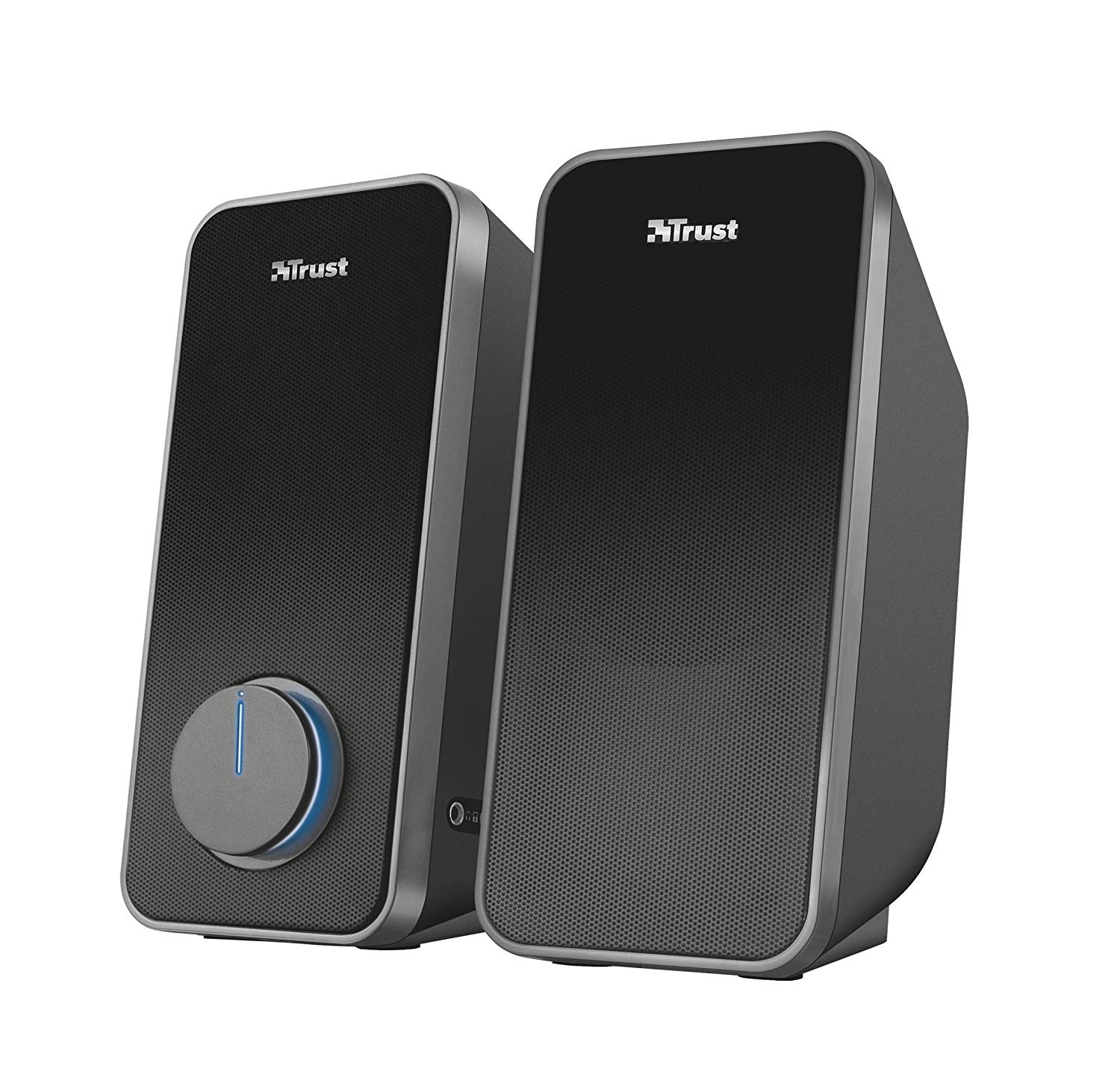 Trust Arys 2.0 PC Speakers, 28 W Peak Power, 3.5 mm Aux, USB Powered, Volume Control, Headphone Connection