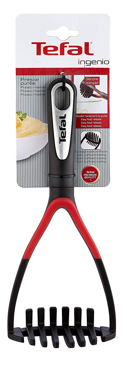 Tefal Ingenio K2071214 - Potato Masher, Rot/Schwarz, 32.2 x 9.2 x 8.8 cm - Image 3