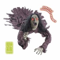 Ladies Talking Witch Groundbreakers With Light Up Ey Accessory for Halloween Fancy Dress