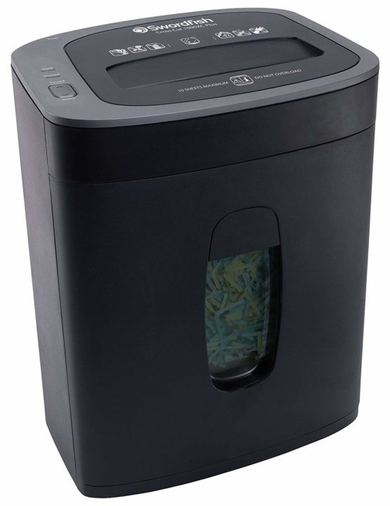 Swordfish 1000XC Plus 10 Sheet Cross-Cut Paper/Document Shredder [40347] - Image 3