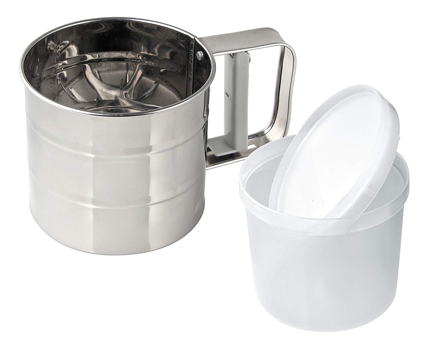 Dr. Oetker 1974 Flour Sifter, Stainless Steel, 10.5 x 10.5 x 10 cm, silver - Image 4