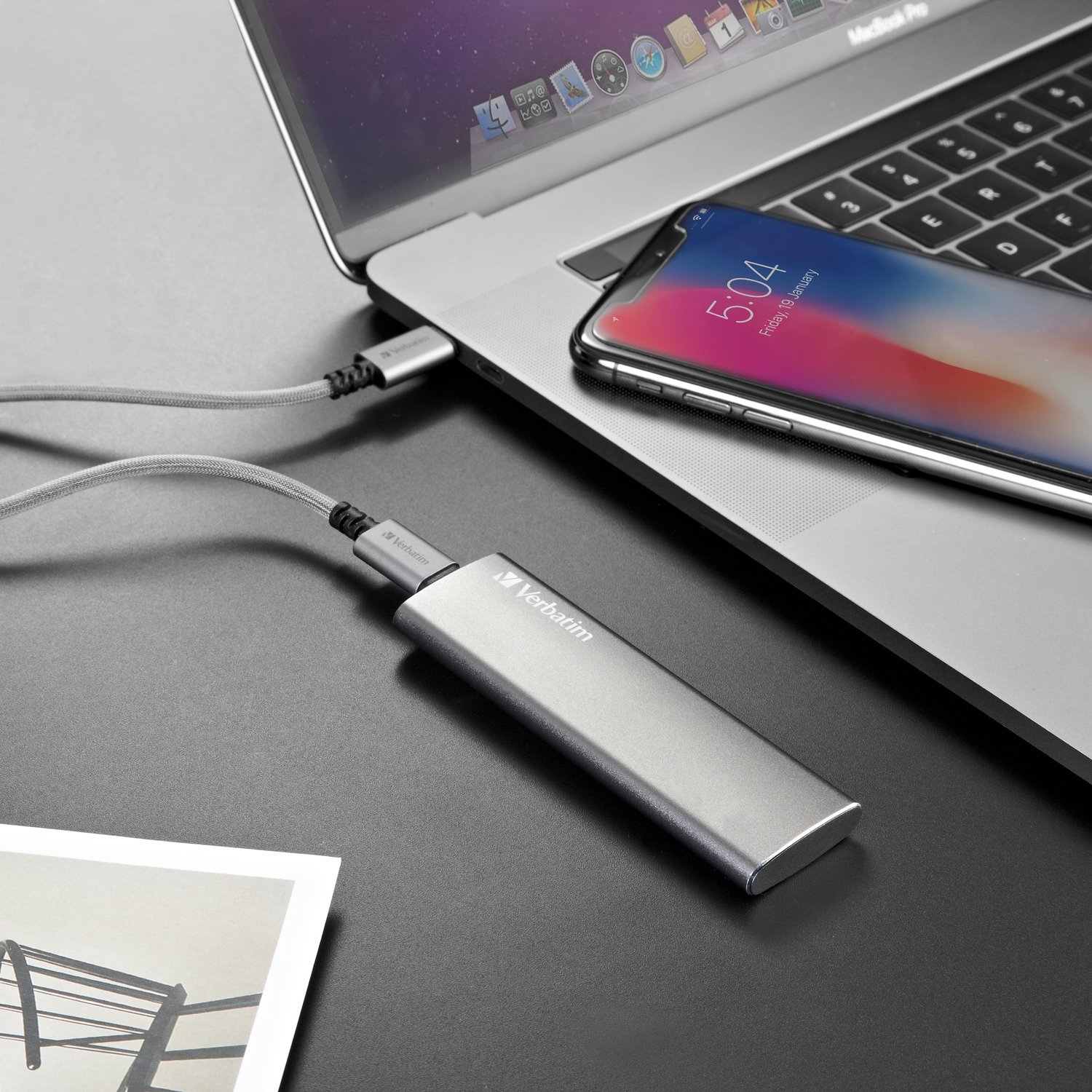 Verbatim Vx500 SSD, 240 GB, Space grey, 29 g, External SSD, USB 3.0 SSD, Lightweight SSD External, for Windows & Mac OS X - Image 3