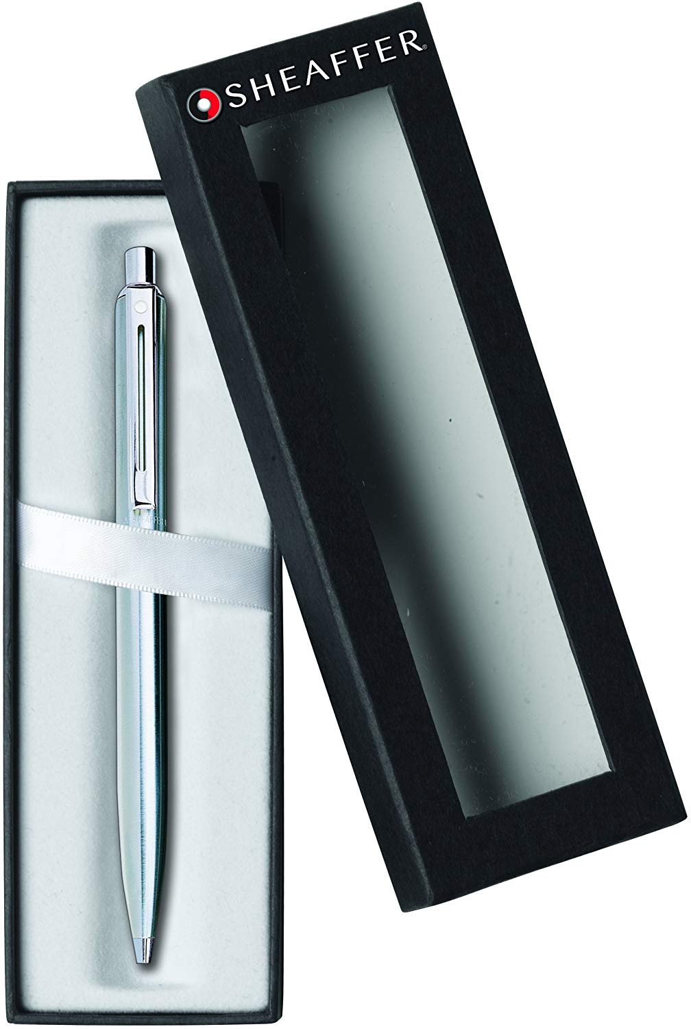 Sheaffer Sentinel - Refillable Ballpoint Pen, Brushed Chrome, Chrome Trim, Color may vary - Image 4