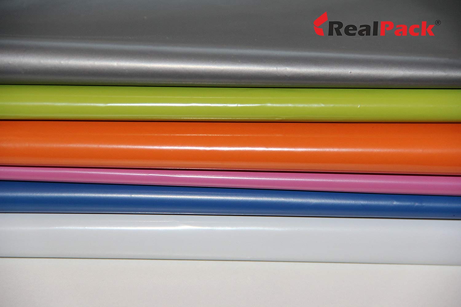 REALPACK 100 x White Plastic Poly Mailing Bags Envelopes Size 10" x 14" 250mm x 350mm+(40mm Lip) DVD, MEDIUM - Image 4