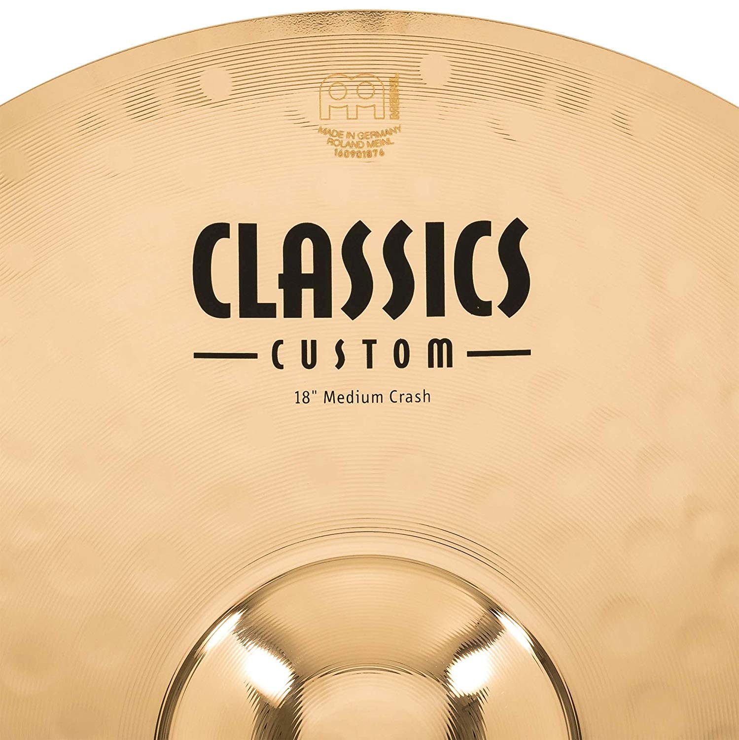 Meinl Cymbals Classics Custom Brilliant Crash Medium Cymbal 18 inch (Video) for Drum Set (45,72cm) B12 Bronze - Image 4