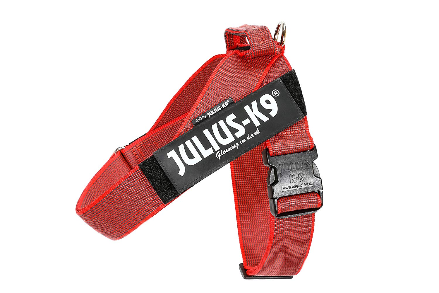 Julius-K9, IDC Color & Gray Belt Harness, Size: XL / 2, Red-Gray, XL/2