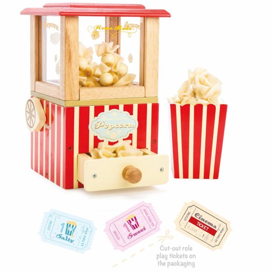 Le Toy Van - Wooden Honeybake Retro Popcorn Machine Role Kids Play Toy | Cinema, Kitchen Or Movies Pretend Play - Image 2