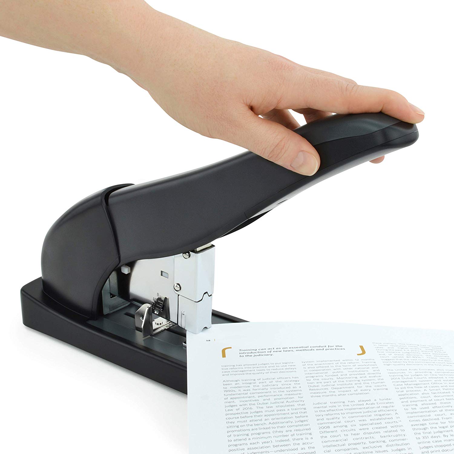 Rapesco 1551 ECO HD-210 Extra Heavy Duty Stapler with 1000 x 923/15 mm Staples, Black - Image 3