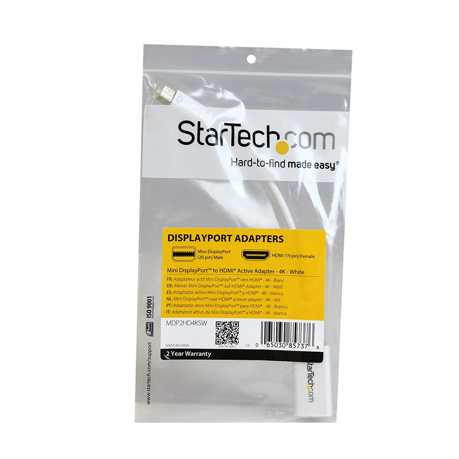 StarTech.com Mini DisplayPort to HDMI Adapter, Active mDP to HDMI Video Converter, 4K 30Hz - Image 4