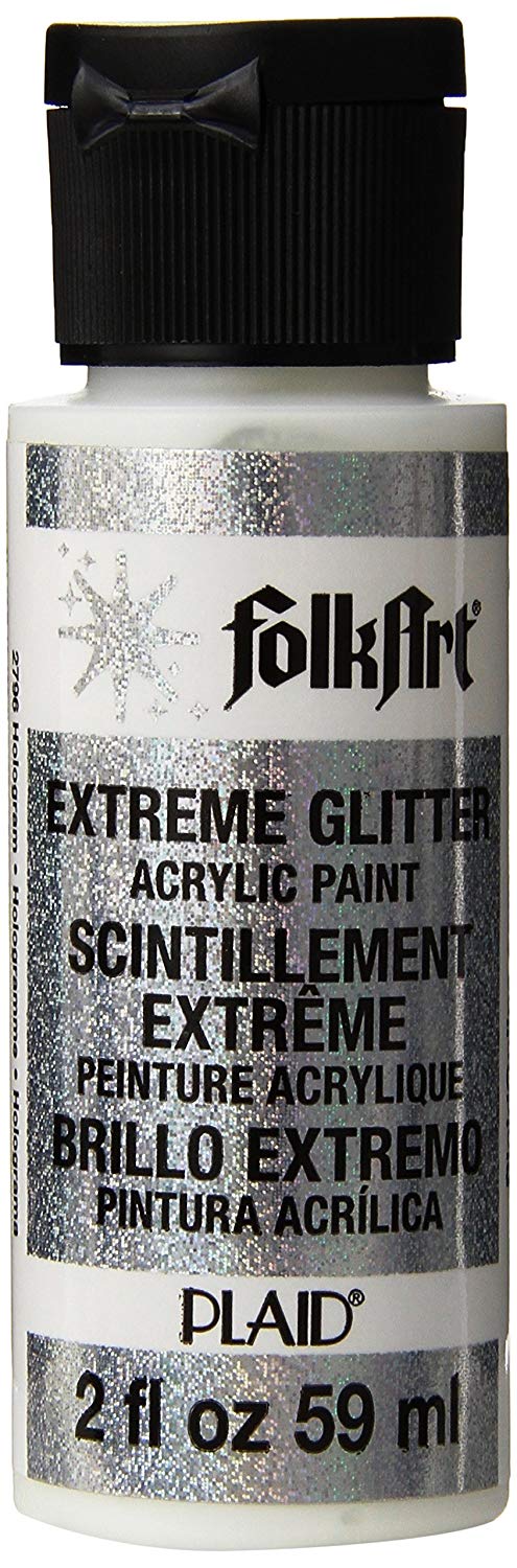 Plaid Hologram Folkart Extreme Glitter 2oz (XGLT-2796), 59 ml (Pack of 1)
