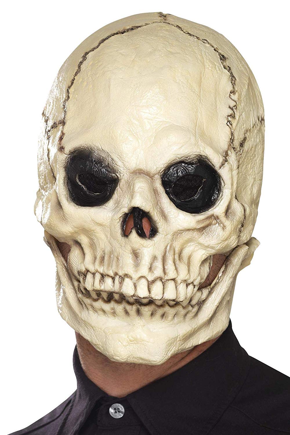 Fancy Dress Skull Mask Foam Latex, White