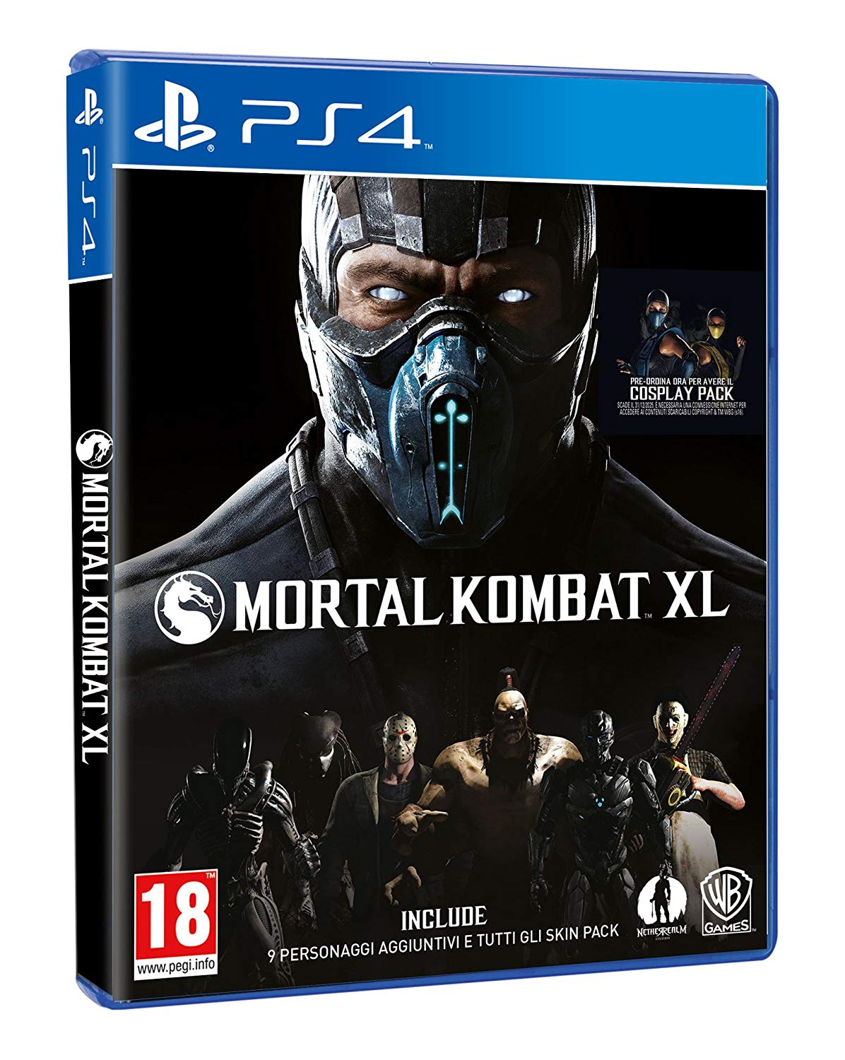 Mortal Kombat XL - IT (PS4), Black