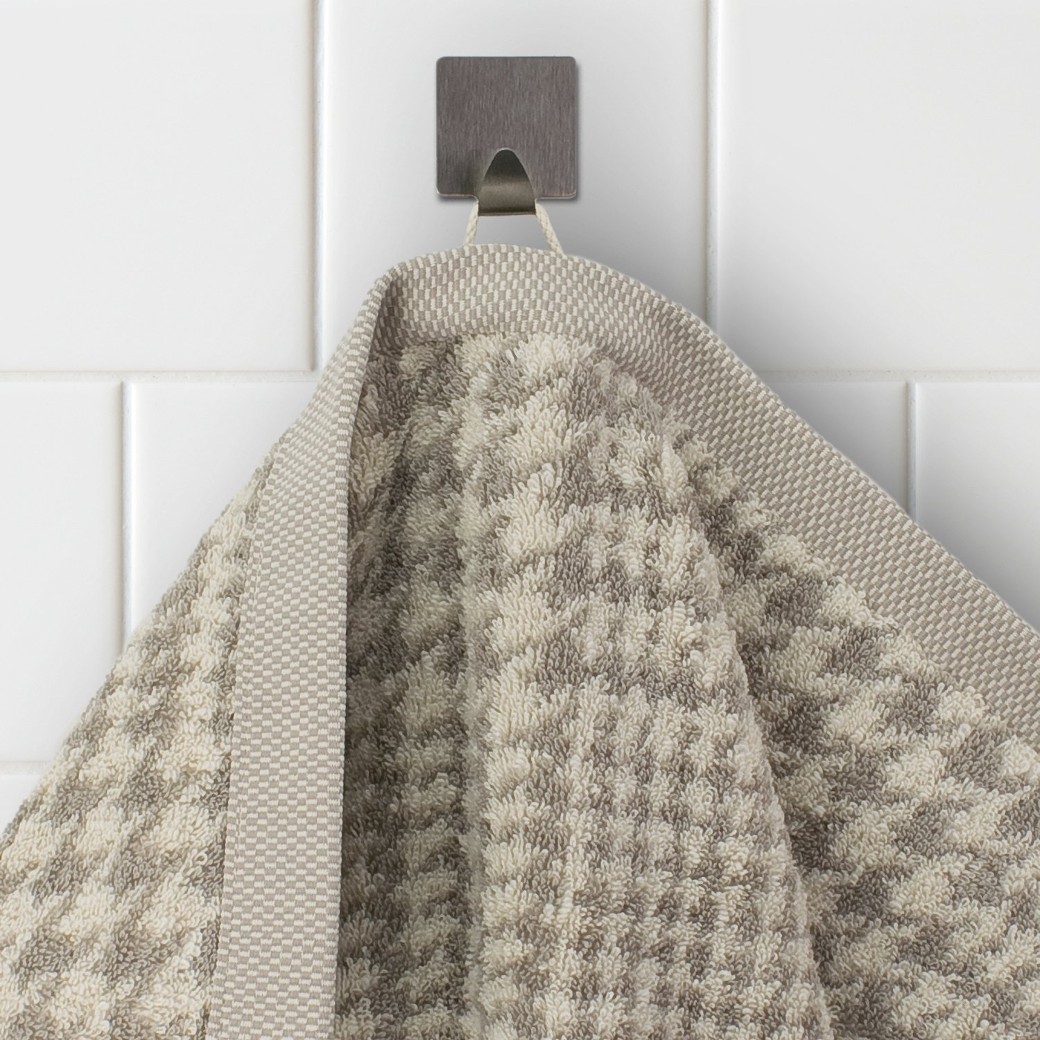 Möve Brooklyn bath towel 80 x 150 cm, 85% cotton / 10% viscose / 5% linen, nature/cashmere, Nature / Cashmere - Image 2