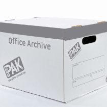 StorePAK Office Archive/Storage Cardboard Boxes & Lids Pack of 10. Good for Office, Home Storage & Moving House white & Grey