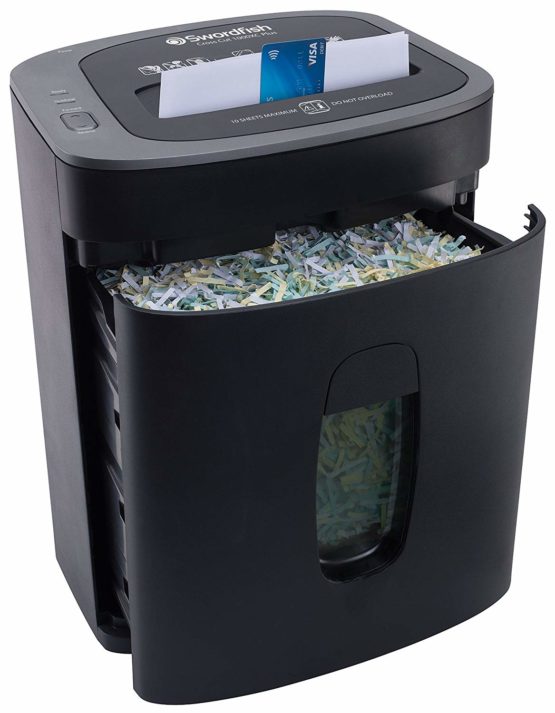Swordfish 1000XC Plus 10 Sheet Cross-Cut Paper/Document Shredder [40347] - Image 2